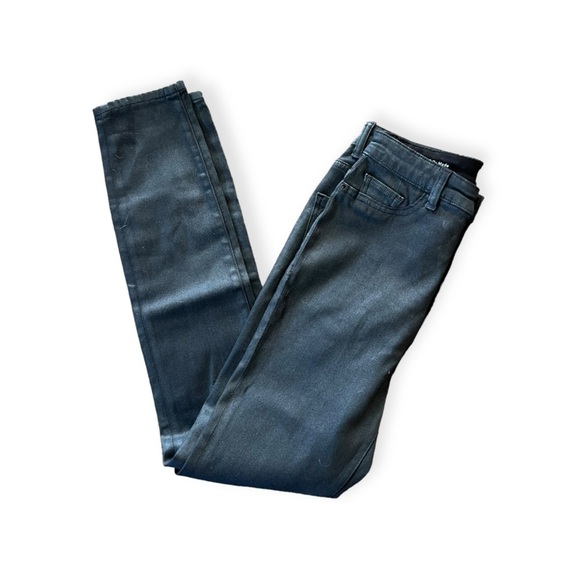 DL1961 Chrissy Ankle pants Jeans Ultra High Rise skinny graphite black 27 - Picture 3 of 11